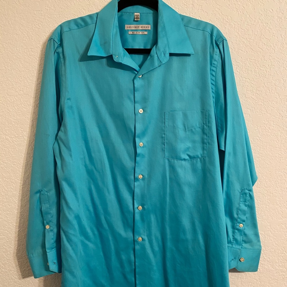 Men’s Teal/Turquoise Men’s dress shirt